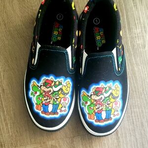 Nintendo Super Mario Kids Sneakers - Black and Multicolor